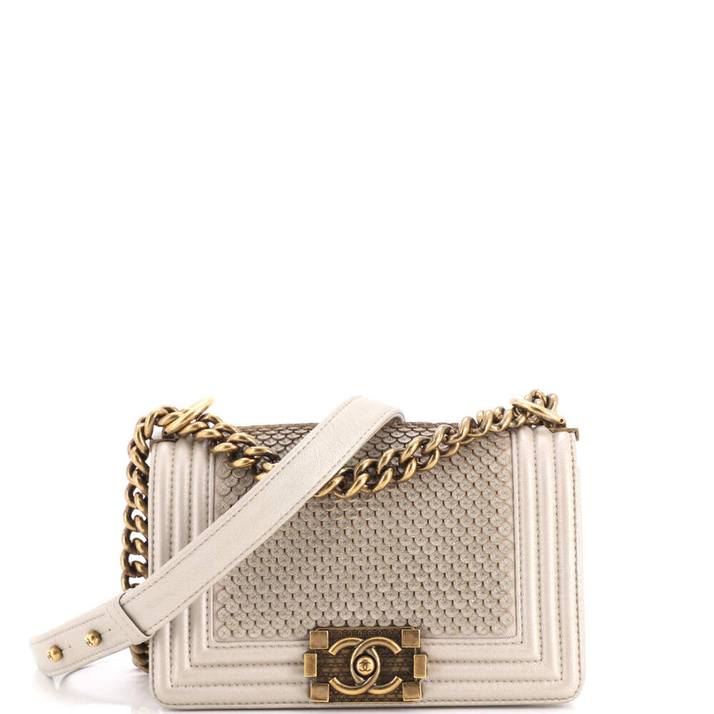 Chanel Boy Flap Bag Scaled Lambskin #296805C37B